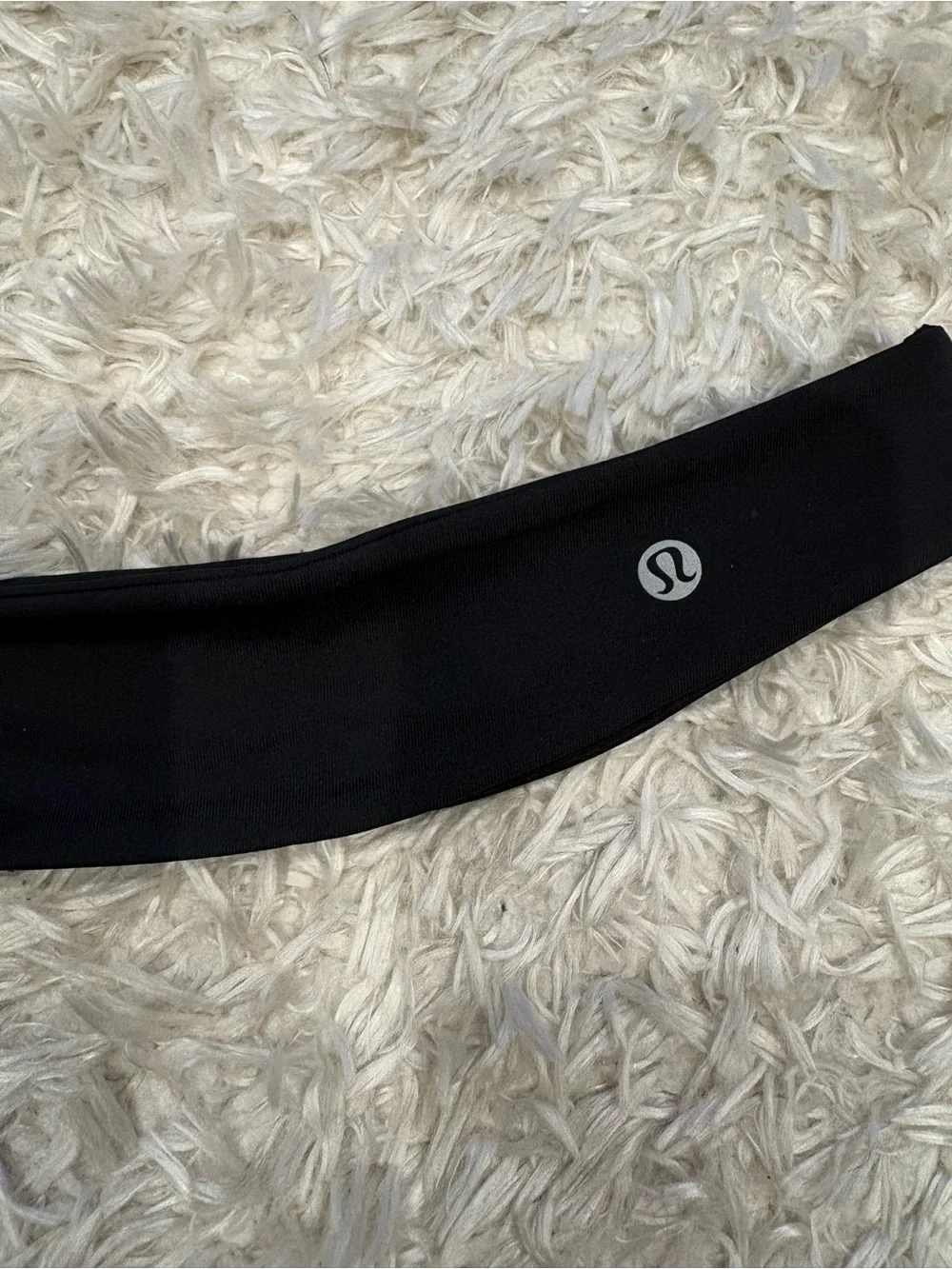 lululemon athletica Luxtreme Training Black Stretch Headband Logo